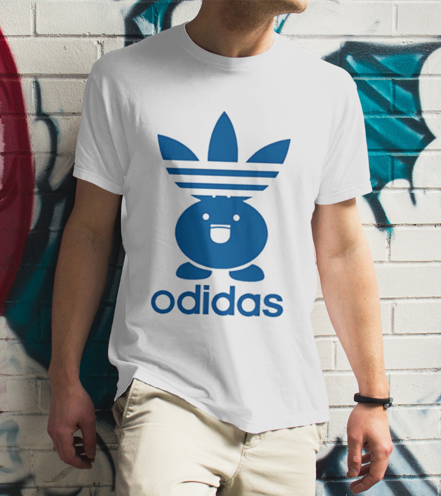 Odidas Pokemon Oddish Mashup Blue T-Shirt