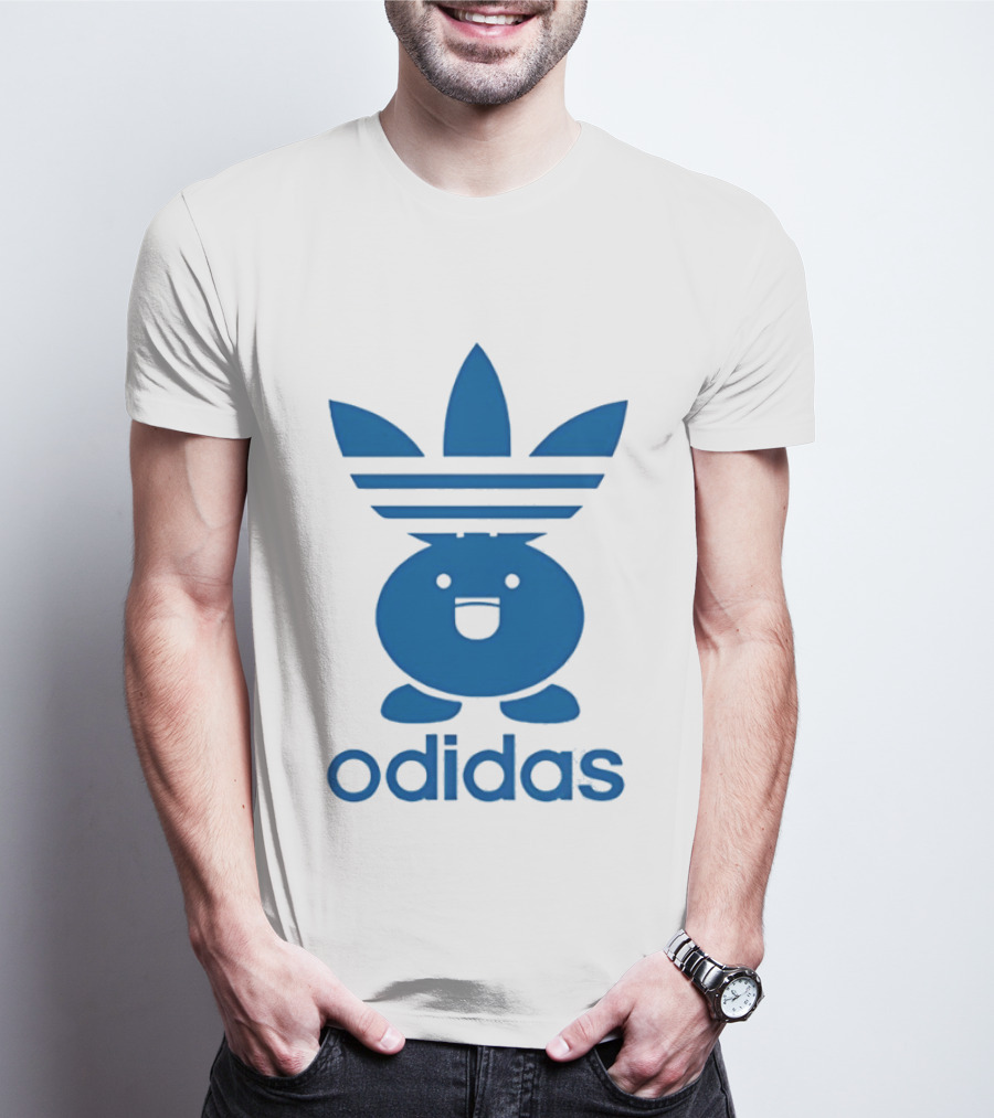 Odidas Pokemon Oddish Mashup Blue T-Shirt