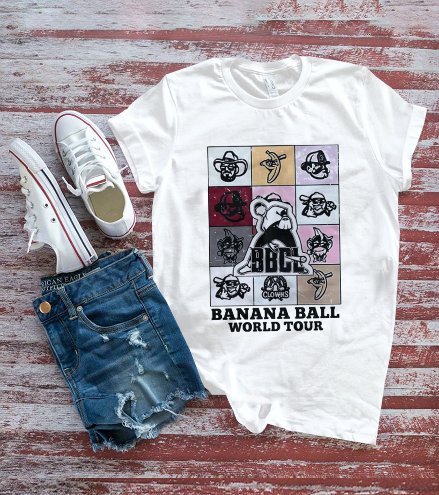 BBCL Clowns Banana Ball World Tour 2026 T-Shirt