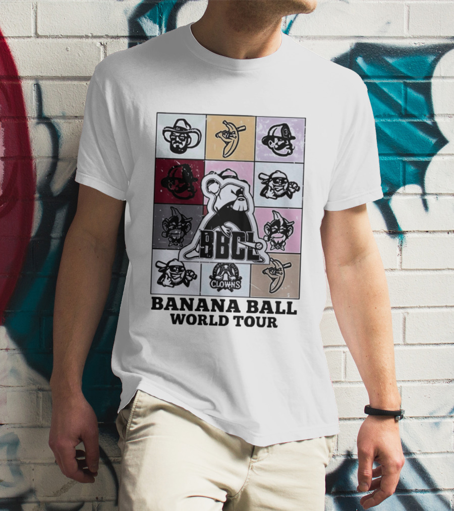 BBCL Clowns Banana Ball World Tour 2026 T-Shirt