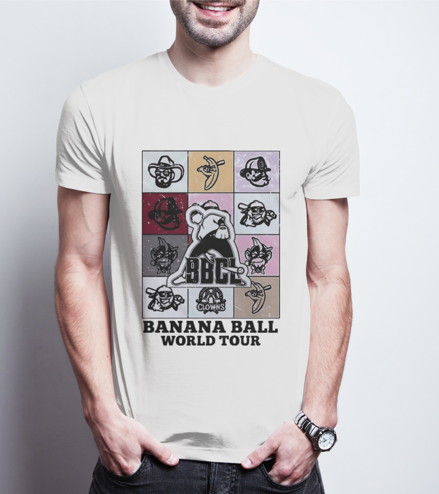 BBCL Clowns Banana Ball World Tour 2026 T-Shirt