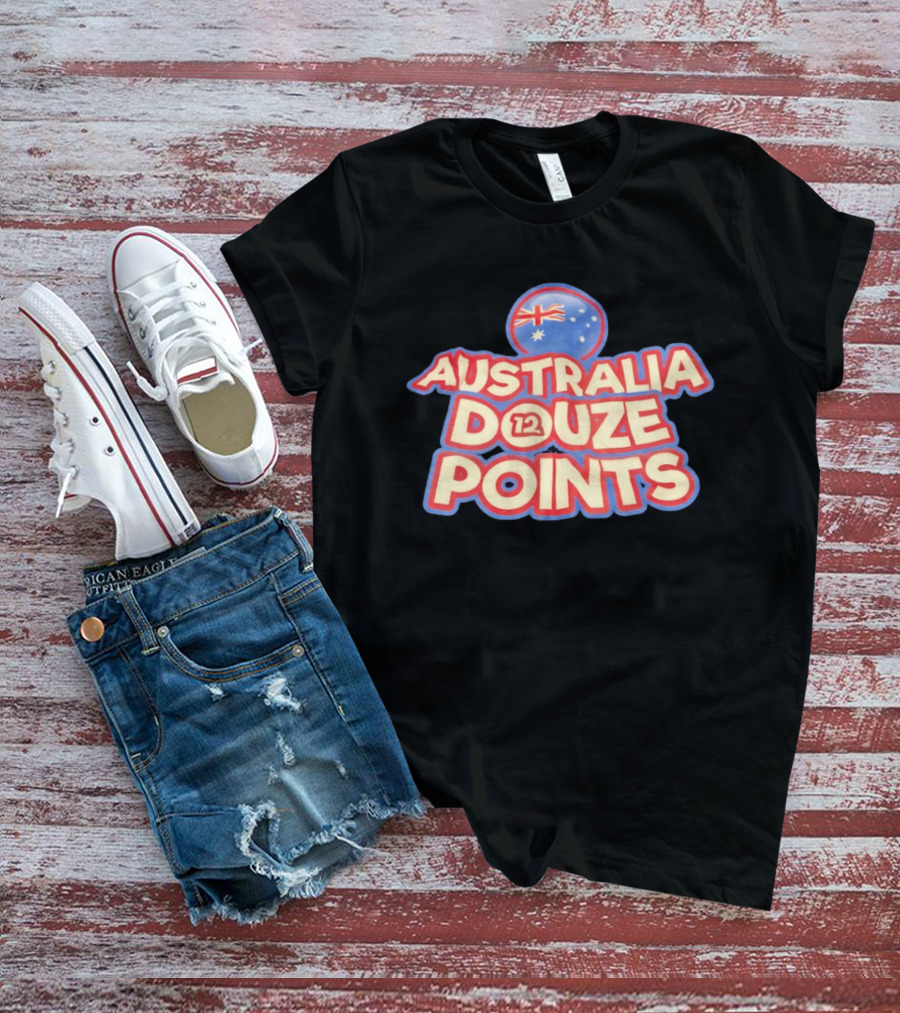 Australia Douze 12 Points Flag Circle Stars T-Shirt