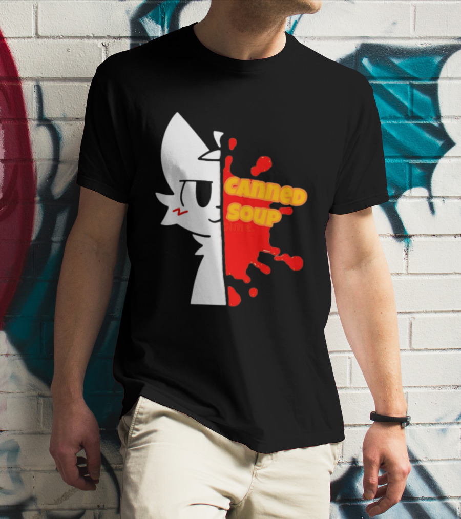 Boykisser Meme Canned Soup Splatter T-Shirt