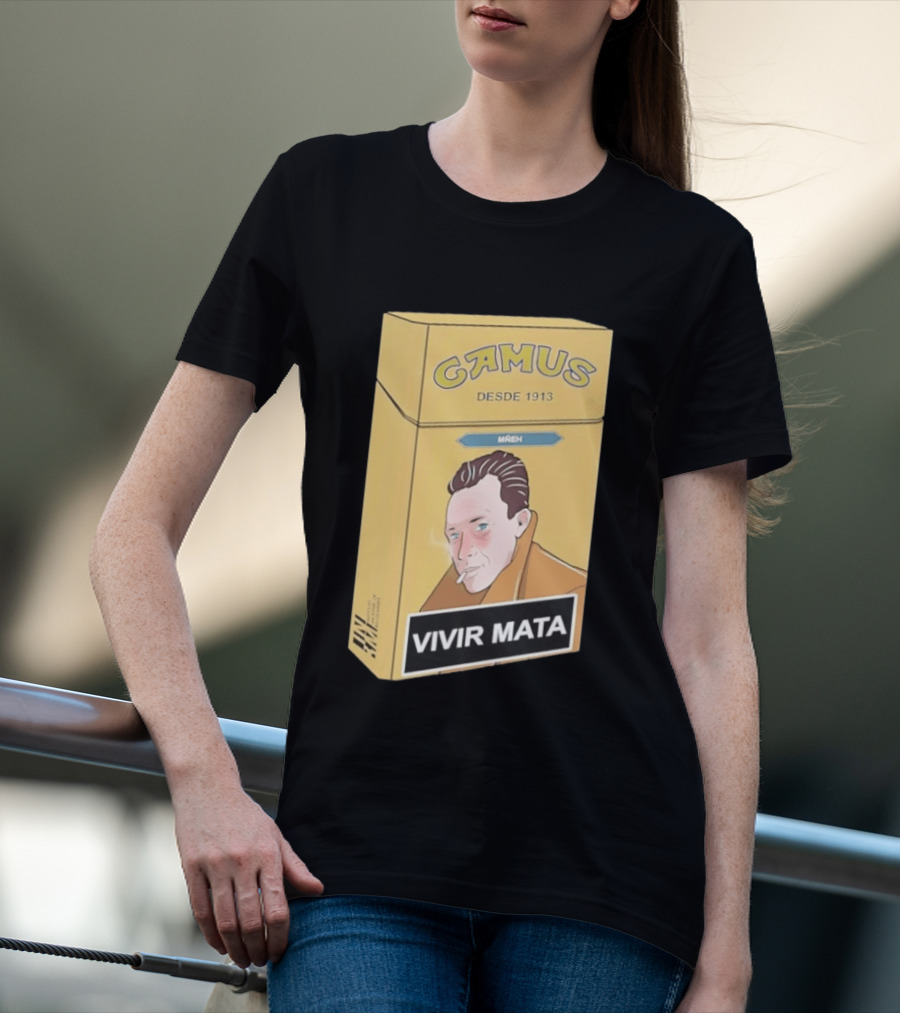Camus Desde 1913 Vivir Mata Cigarette Box T-Shirt