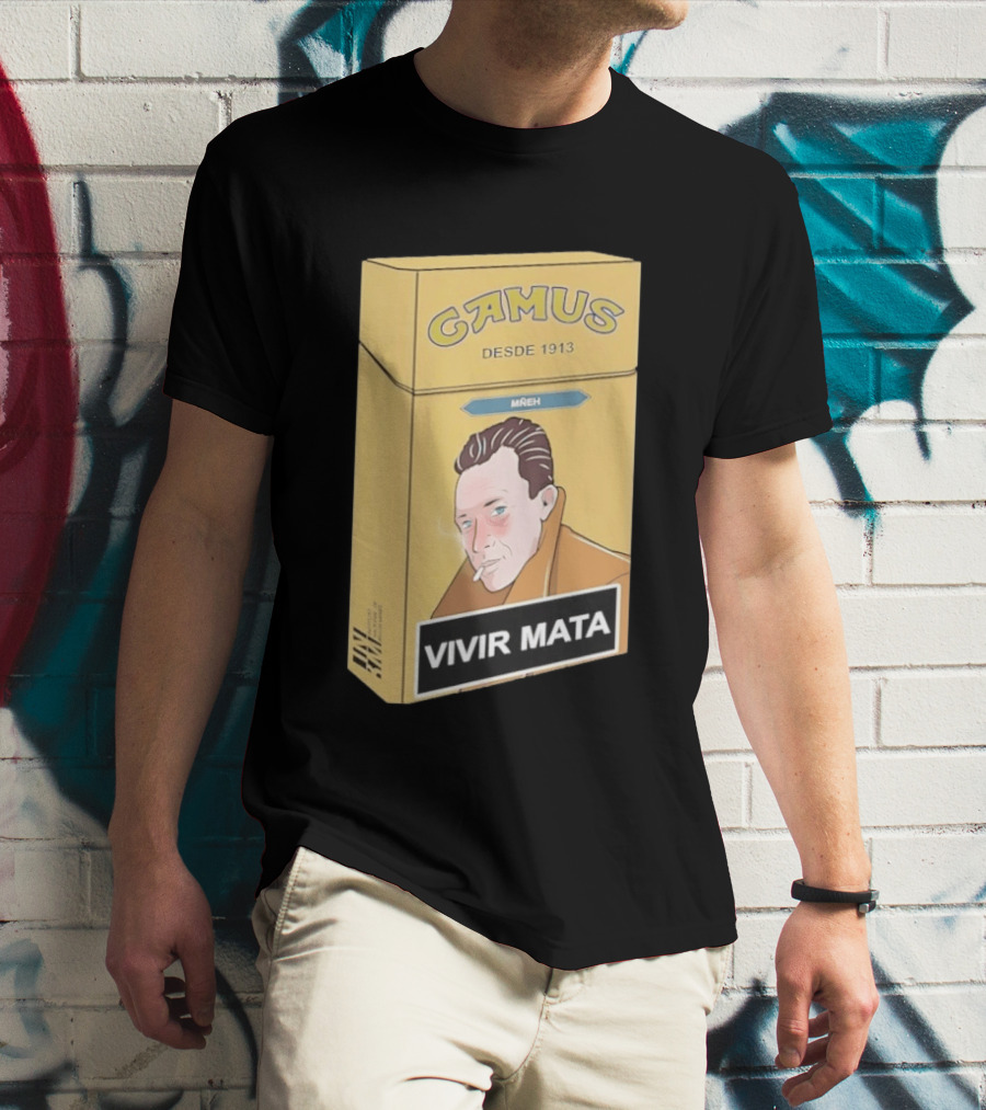Camus Desde 1913 Vivir Mata Cigarette Box T-Shirt