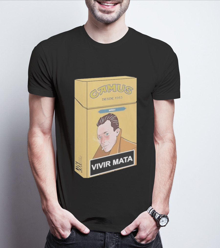 Camus Desde 1913 Vivir Mata Cigarette Box T-Shirt