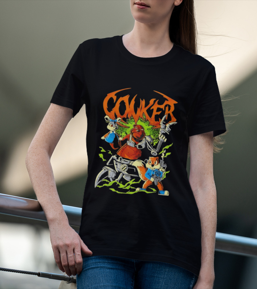 Conker Conquer The Day Robo Rabbit Duo Adventure T-Shirt