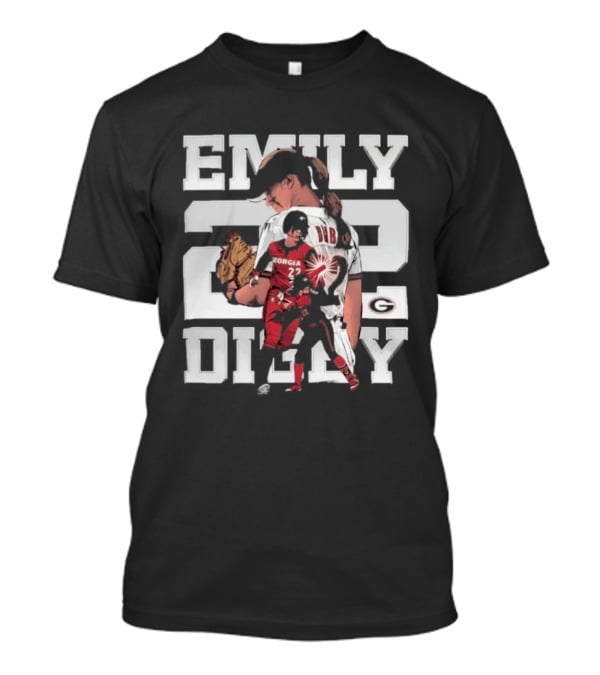 Emily Digby Georgia NCAA Softball Player 22 Collage T-Shirt