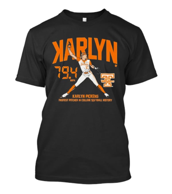 Karlyn Pickens 79.4 MPH Lady Volunteers Fastest Pitcher College Softball History T-Shirt