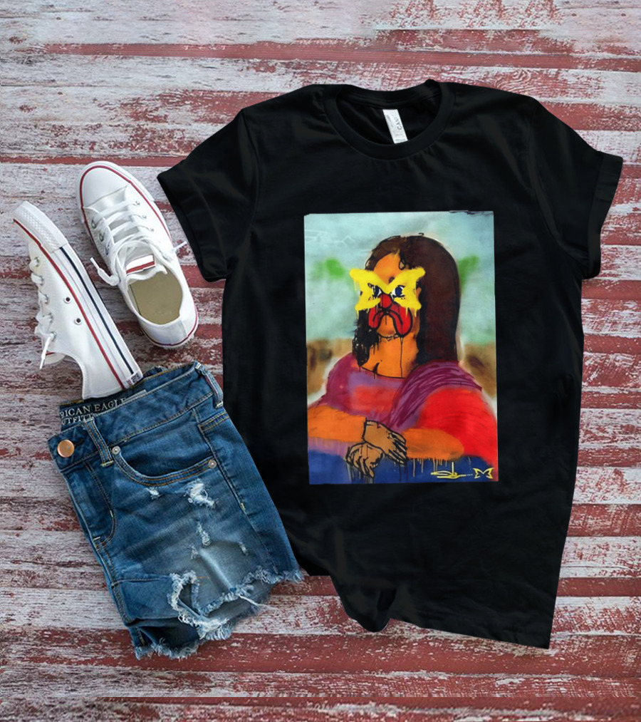Mertra Slawn Mona Lisa Graffiti Remix T-Shirt