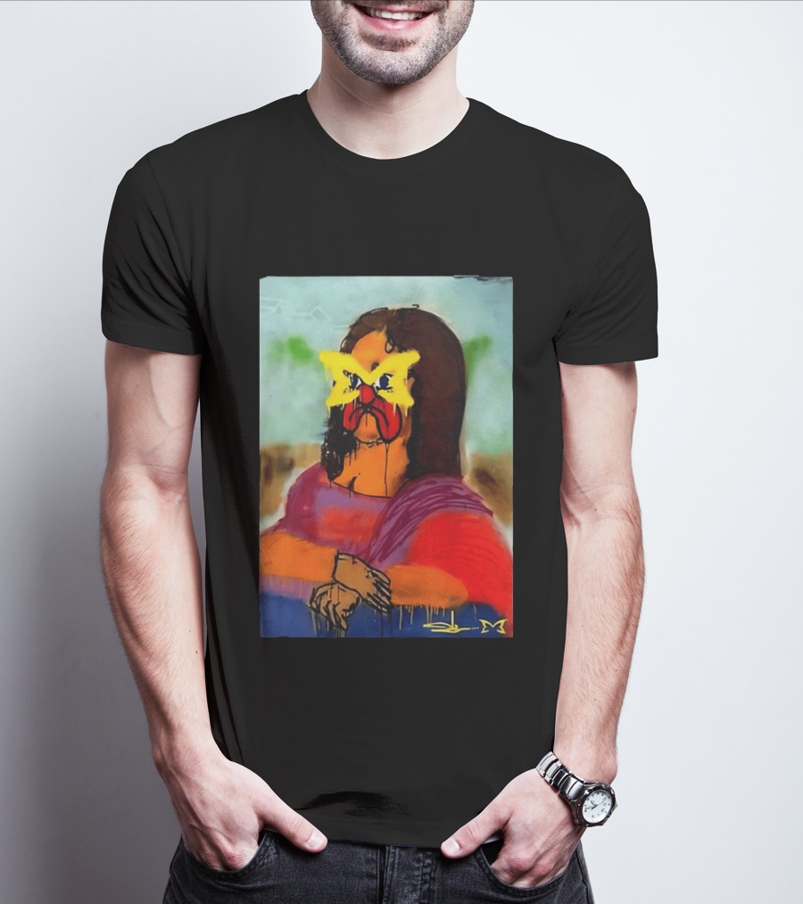 Mertra Slawn Mona Lisa Graffiti Remix T-Shirt