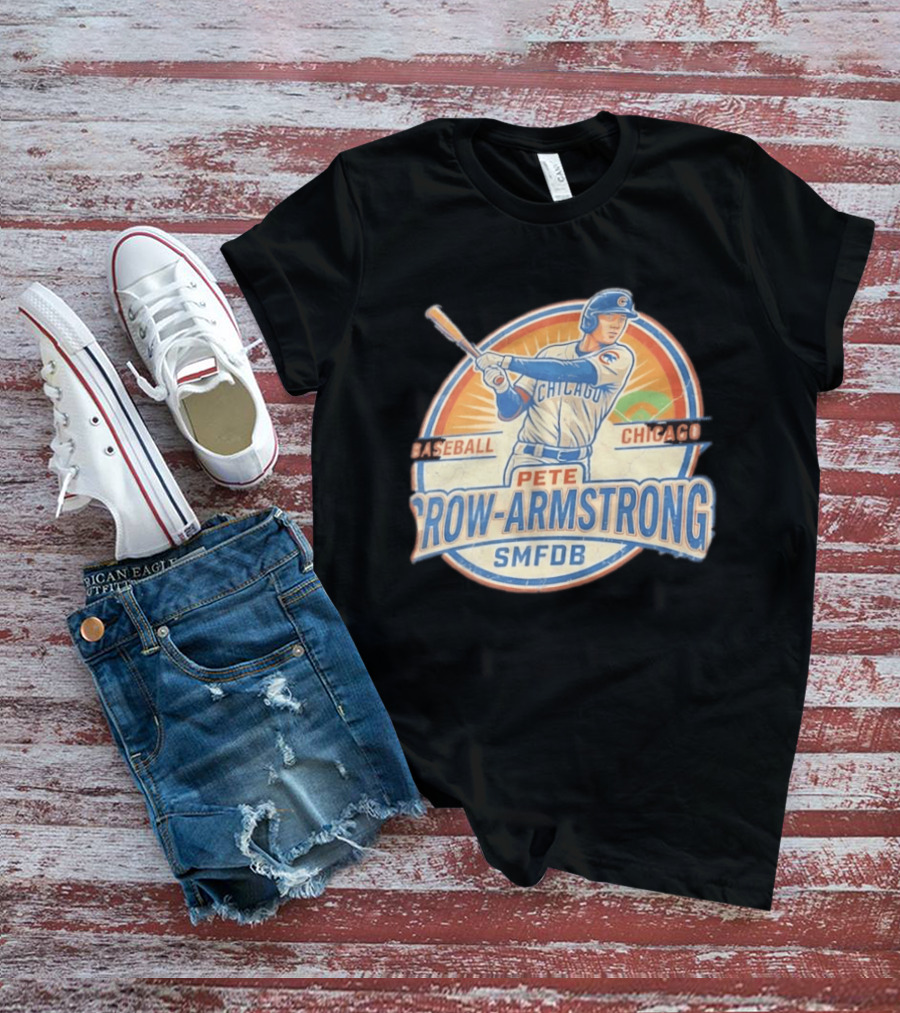 Pete Crow Armstrong Baseball Chicago Cubs SMFDB T-Shirt