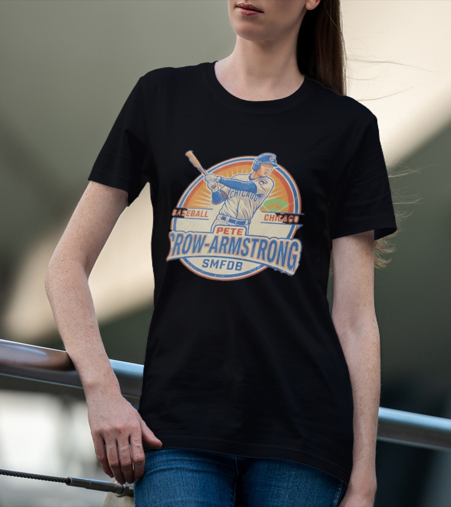 Pete Crow Armstrong Baseball Chicago Cubs SMFDB T-Shirt