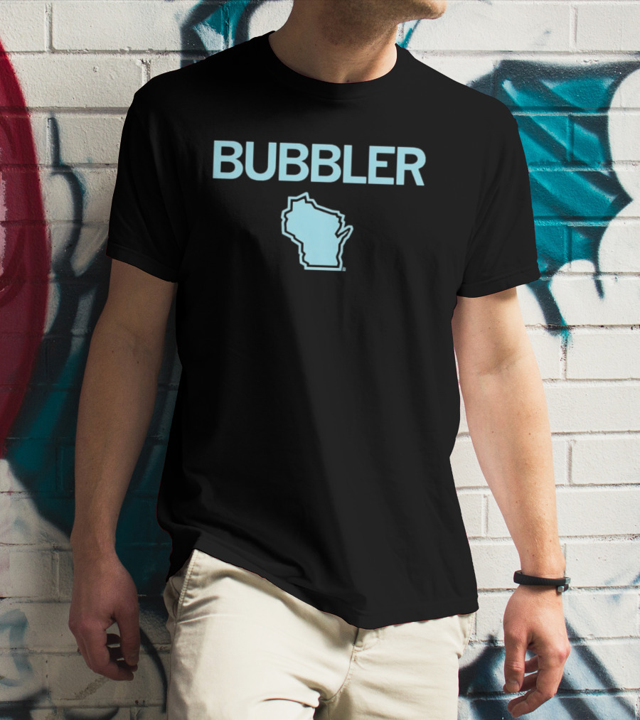 Bubbler Wisconsin Map T-Shirt