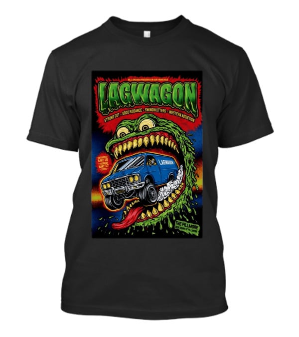 Bill Graham Presents Lagwagon Strung Out Good Riddance Swingin Utters Western Addiction The Fillmore San Francisco May 16 17 2026 Van Monster T-Shirt