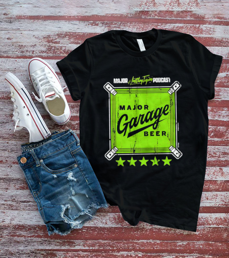 Major Garage Beer Lime 2026 Podcast T-Shirt