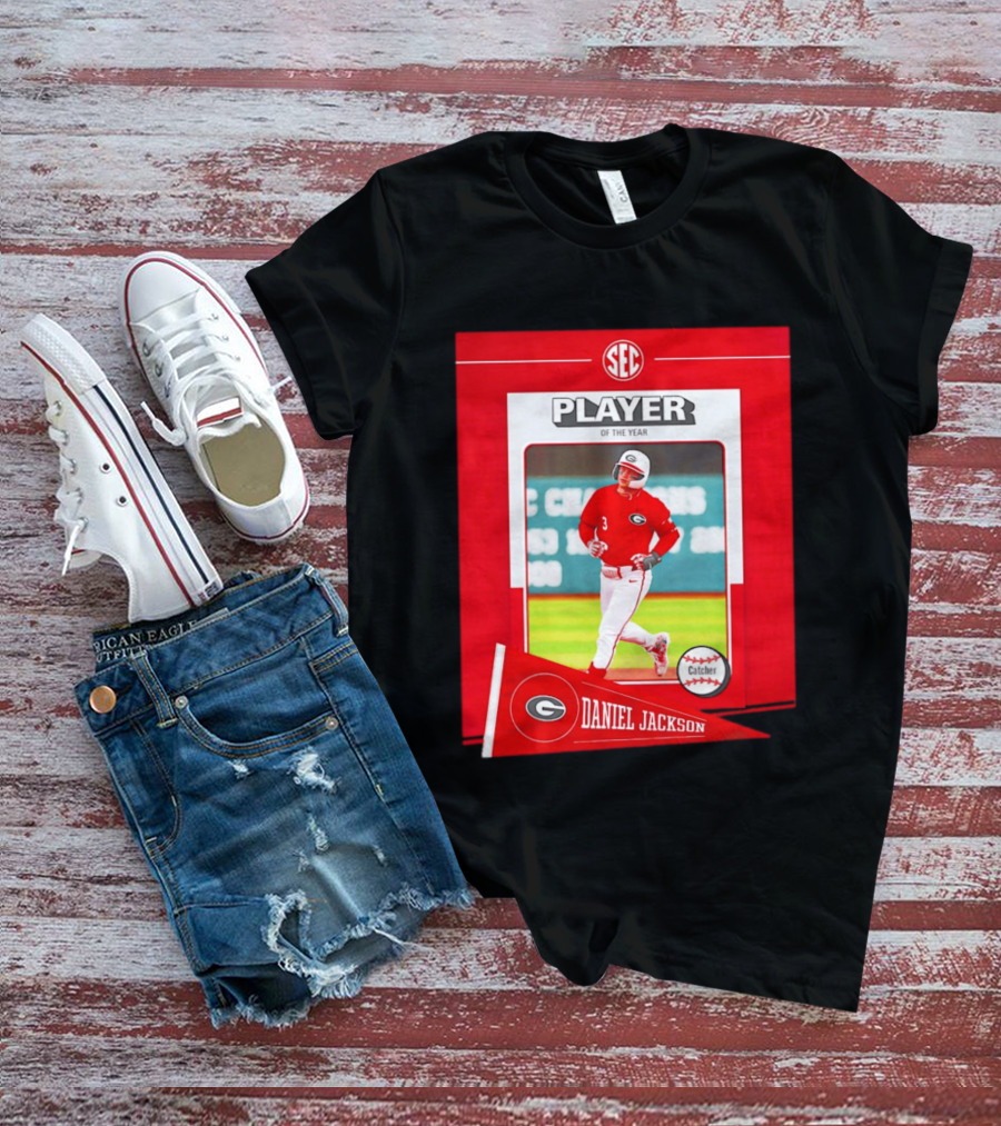 SEC Player Of The Year Daniel Jackson Catcher Georgia 2026 T-Shirt