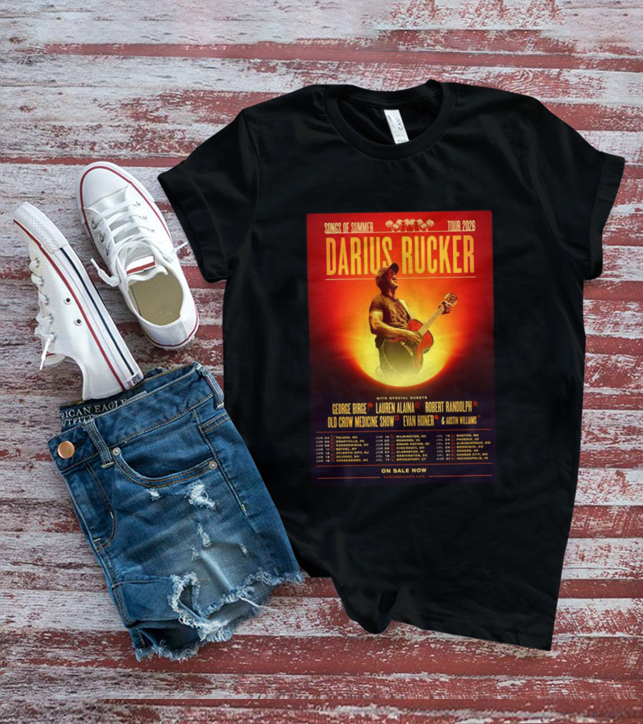 Darius Rucker Songs Of Summer Tour 2026 With Special Guests T-Shirt