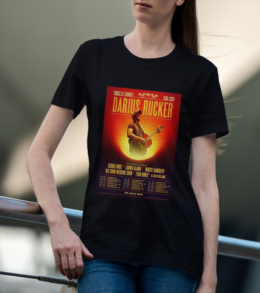 Darius Rucker Songs Of Summer Tour 2026 With Special Guests T-Shirt