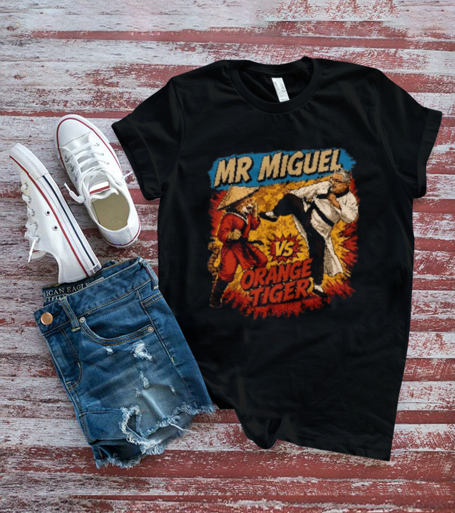 Mr Miguel Vs Orange Tiger Martial Arts Showdown T-Shirt