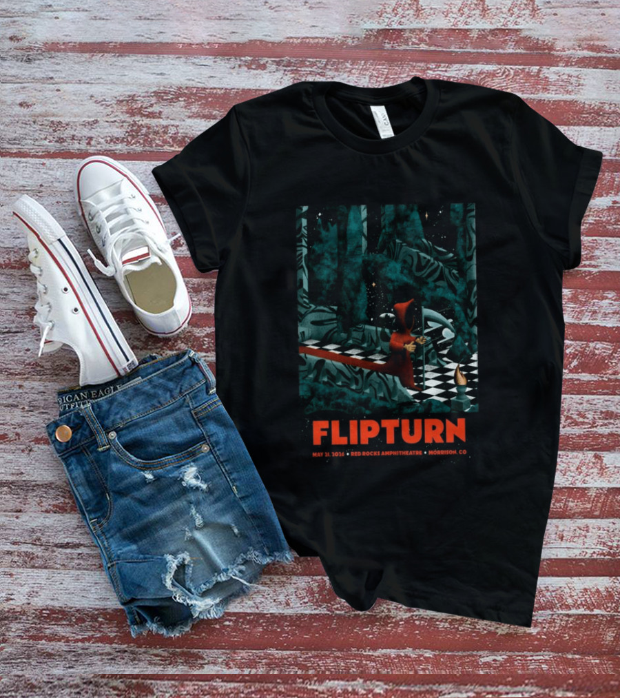 FlipTurn May 21 2026 Red Rocks Amphitheatre Morrison CO T-Shirt