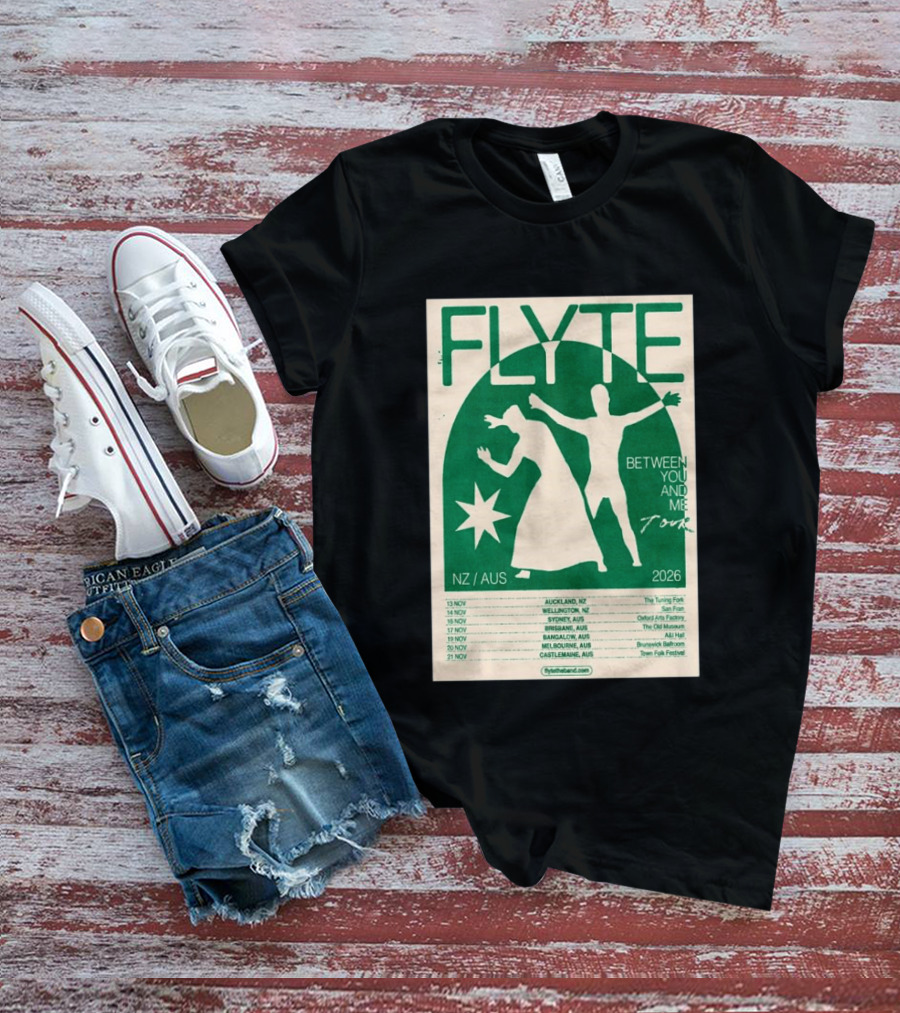 Flyte Between You And Me Tour NZ AUS 2026 T-Shirt
