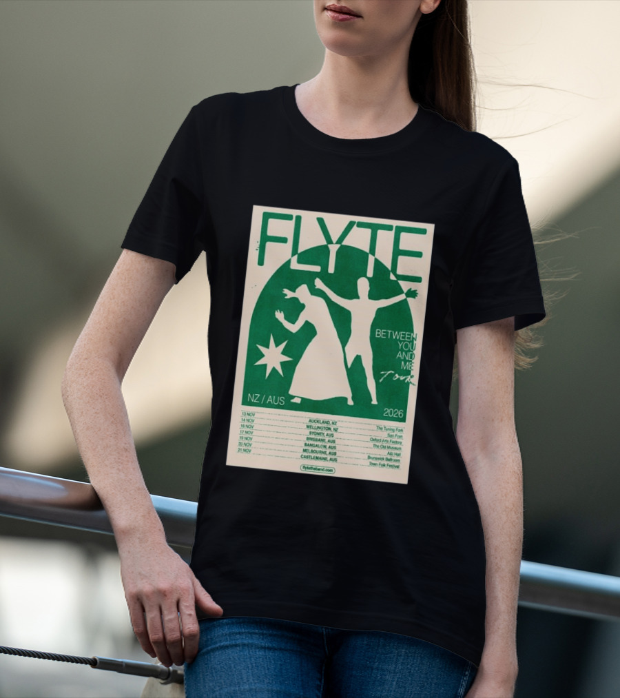Flyte Between You And Me Tour NZ AUS 2026 T-Shirt