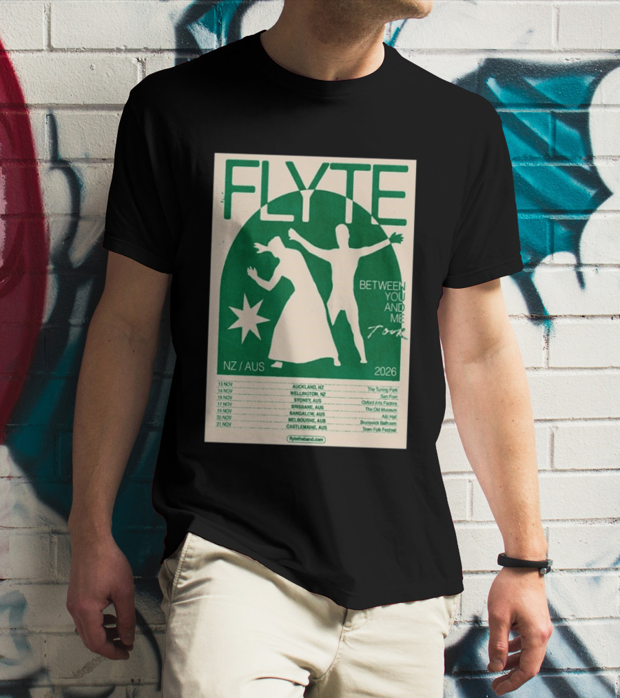 Flyte Between You And Me Tour NZ AUS 2026 T-Shirt