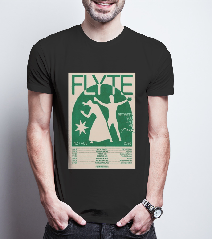 Flyte Between You And Me Tour NZ AUS 2026 T-Shirt