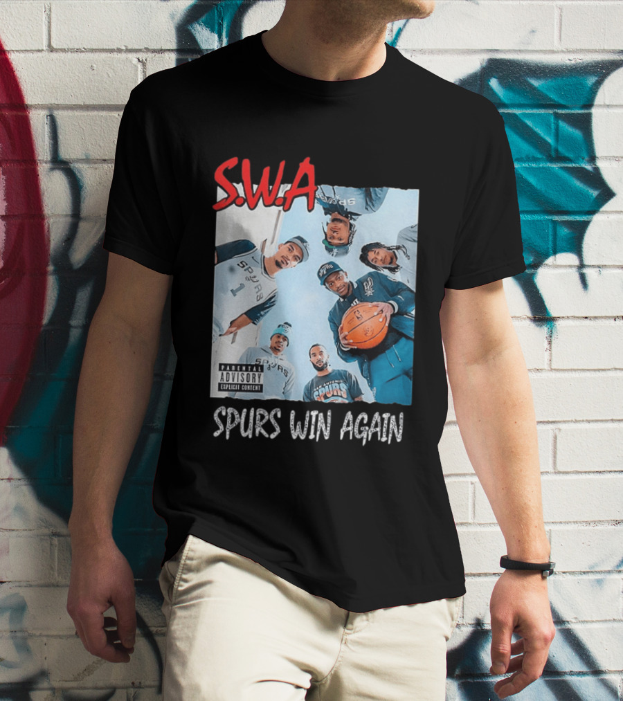 SWA Spurs Win Again San Antonio Spurs Straight Outta Compton T-Shirt