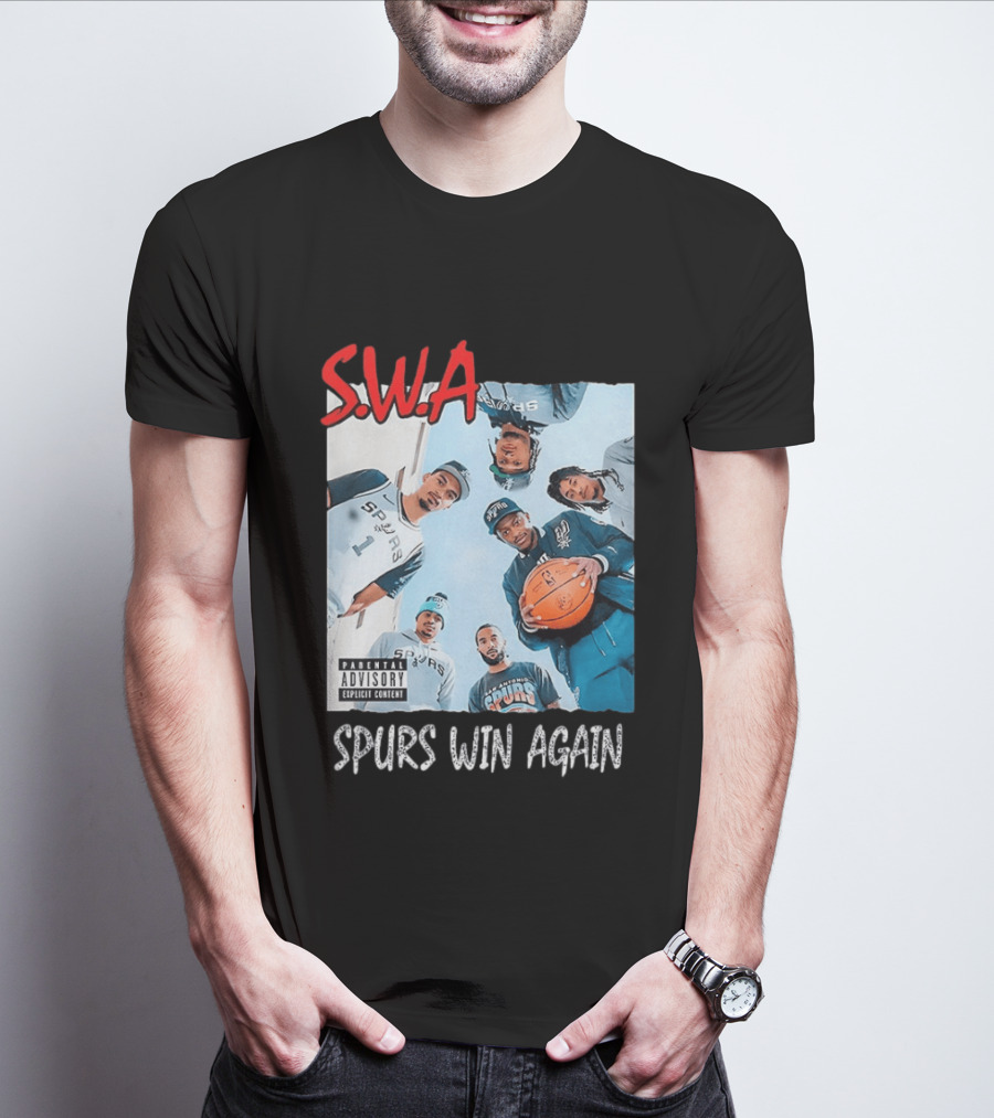 SWA Spurs Win Again San Antonio Spurs Straight Outta Compton T-Shirt