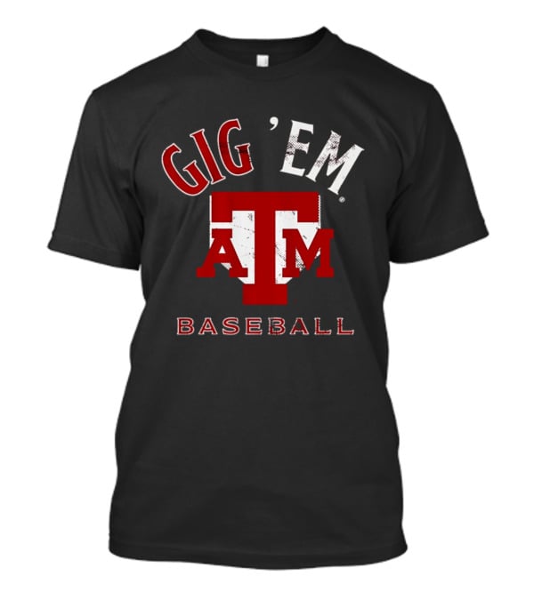 Texas A&M Gig 'Em Baseball Home Plate T-Shirt