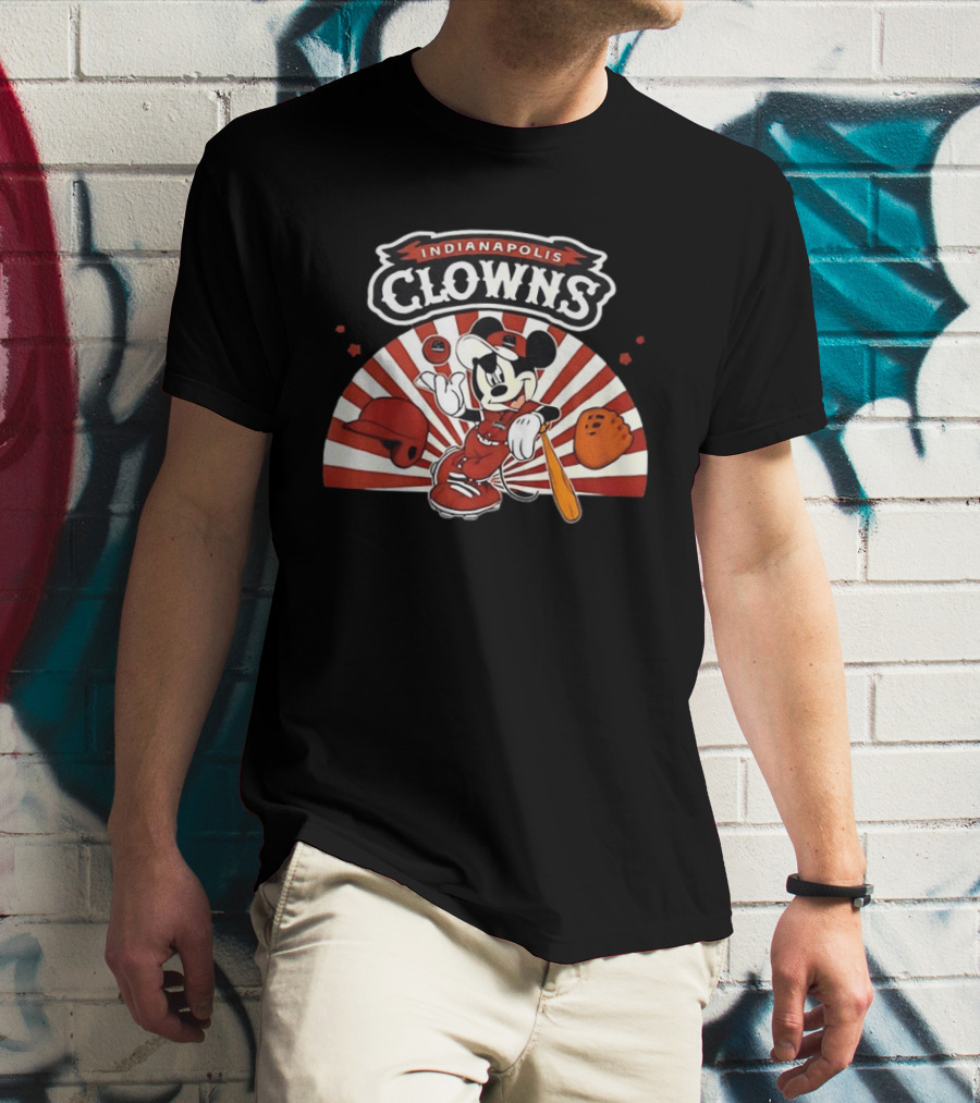 Indianapolis Clowns Mickey Mouse Baseball 2026 Vintage Style Sports Team T-Shirt