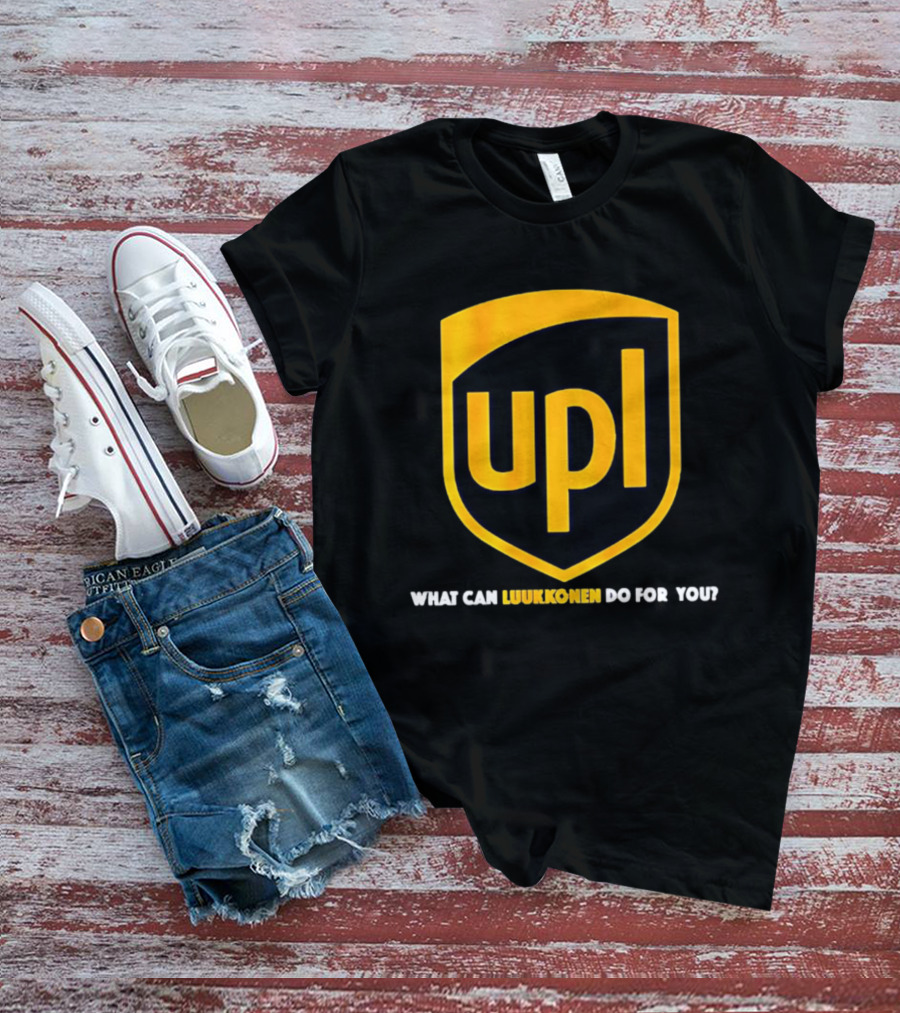 Ukko Pekka Luukkonen UPL What Can Luukkonen Do For You Shield T-Shirt