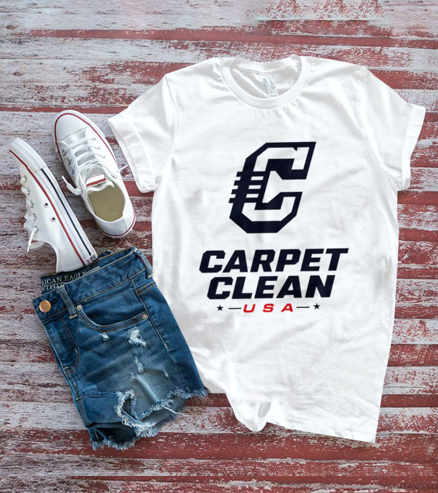 Carpet Clean USA C Logo Bold Lettering T-Shirt