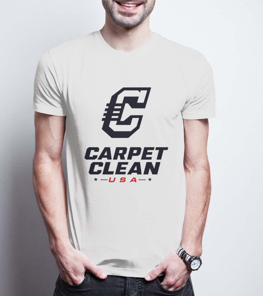 Carpet Clean USA C Logo Bold Lettering T-Shirt