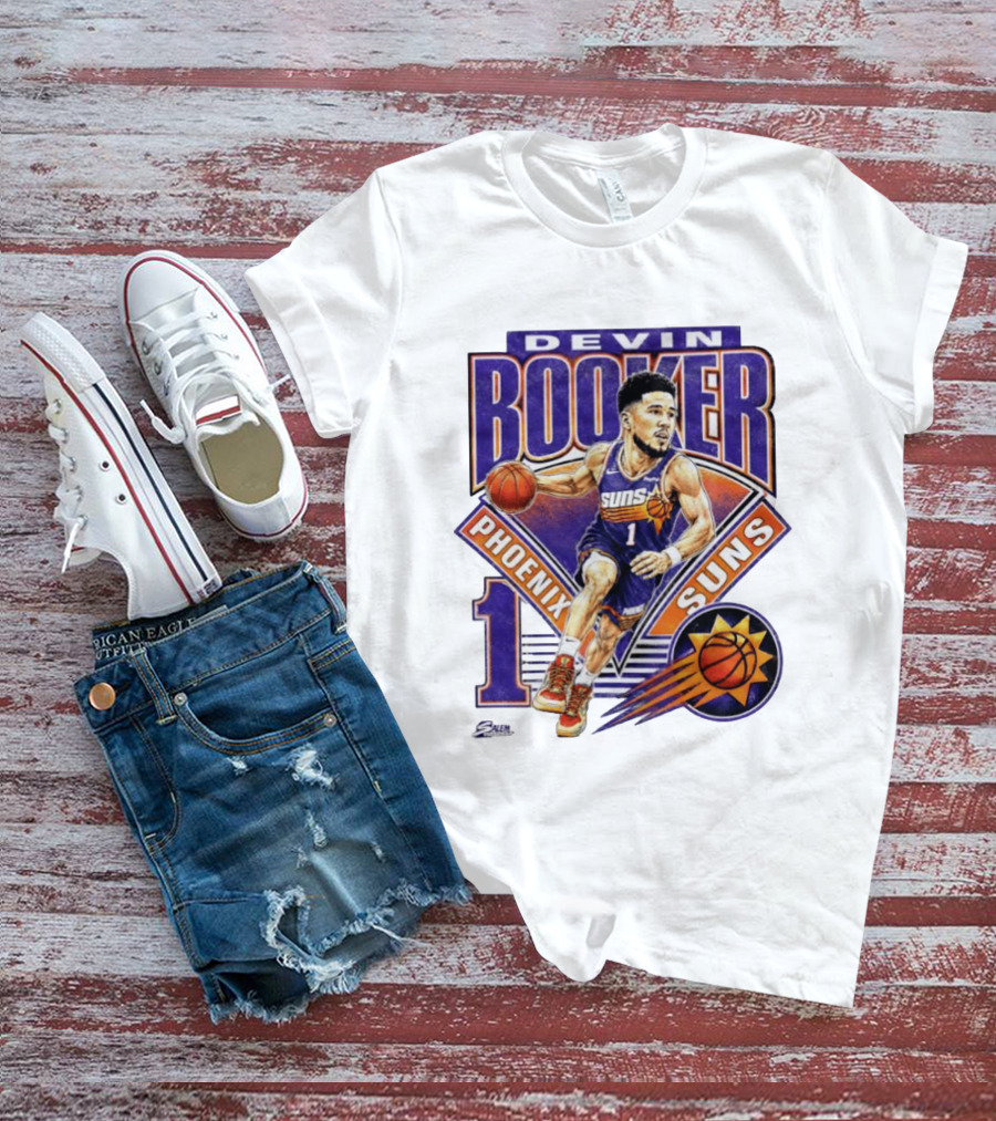 Devin Booker Phoenix Suns Basketball Number 1 Jersey T-Shirt