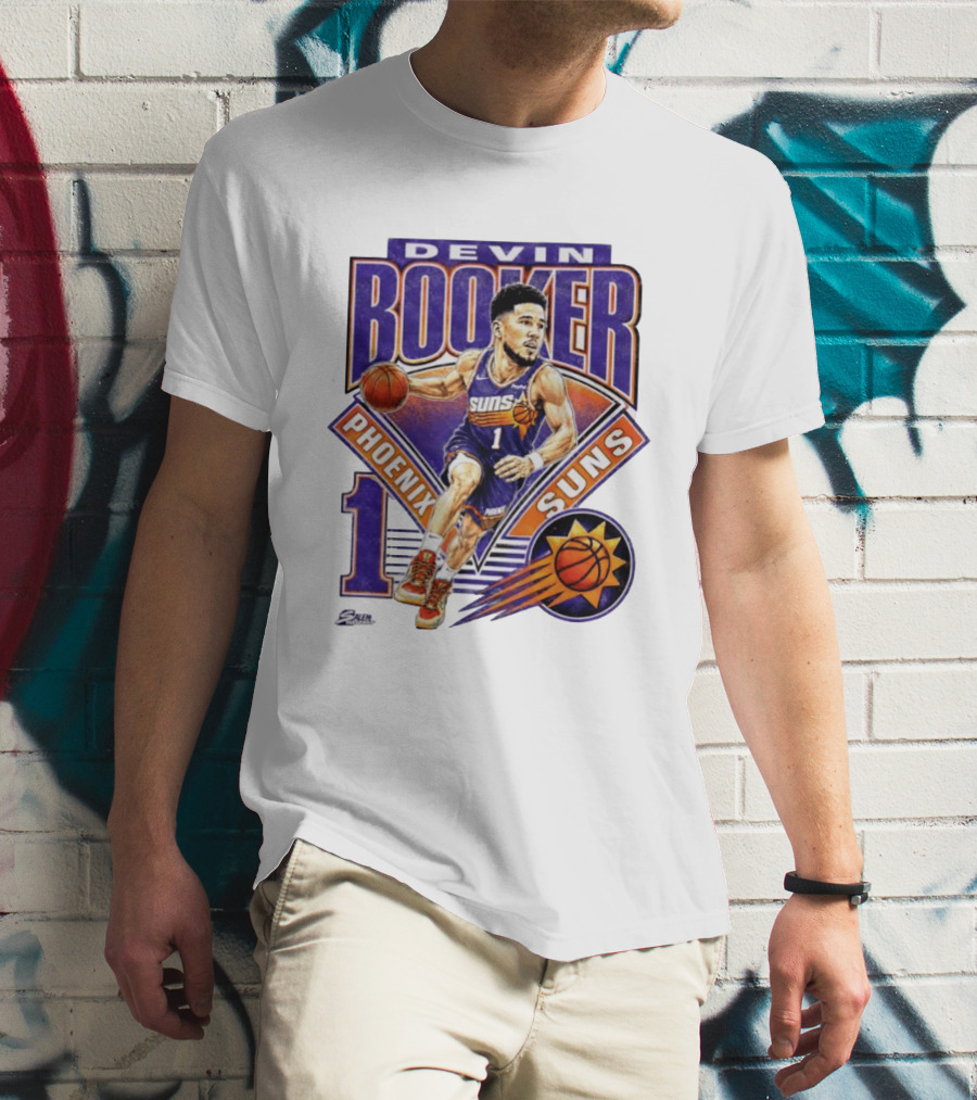 Devin Booker Phoenix Suns Basketball Number 1 Jersey T-Shirt