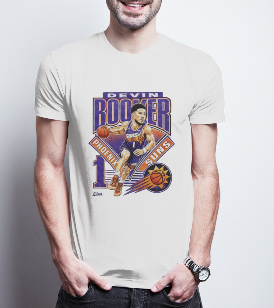 Devin Booker Phoenix Suns Basketball Number 1 Jersey T-Shirt