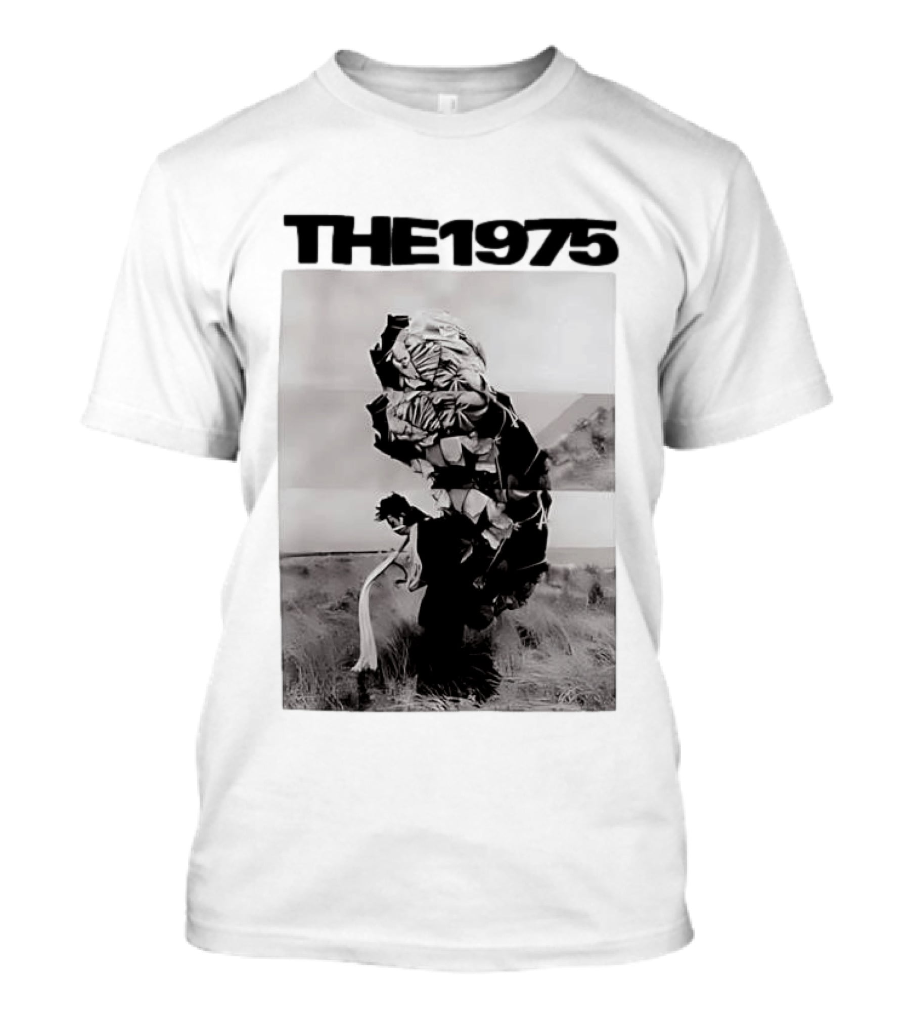 The 1975 Abstract Monochrome Figure And Floral Compilation T-Shirt