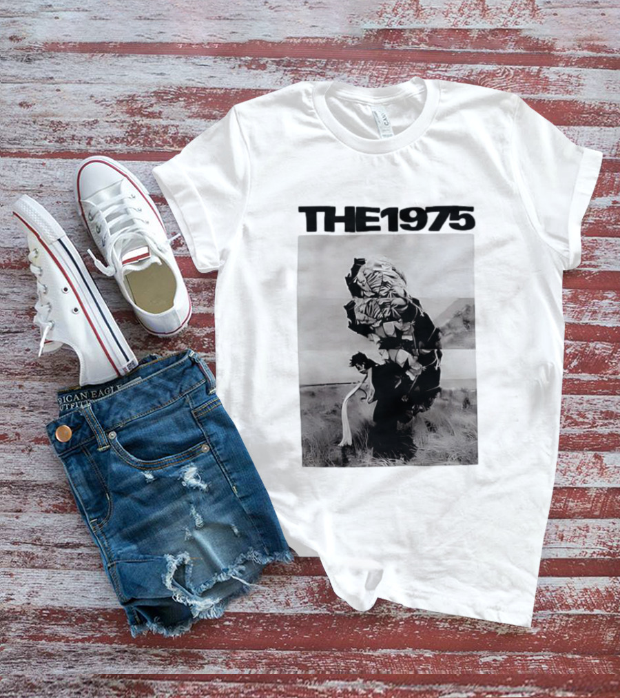 The 1975 Abstract Monochrome Figure And Floral Compilation T-Shirt