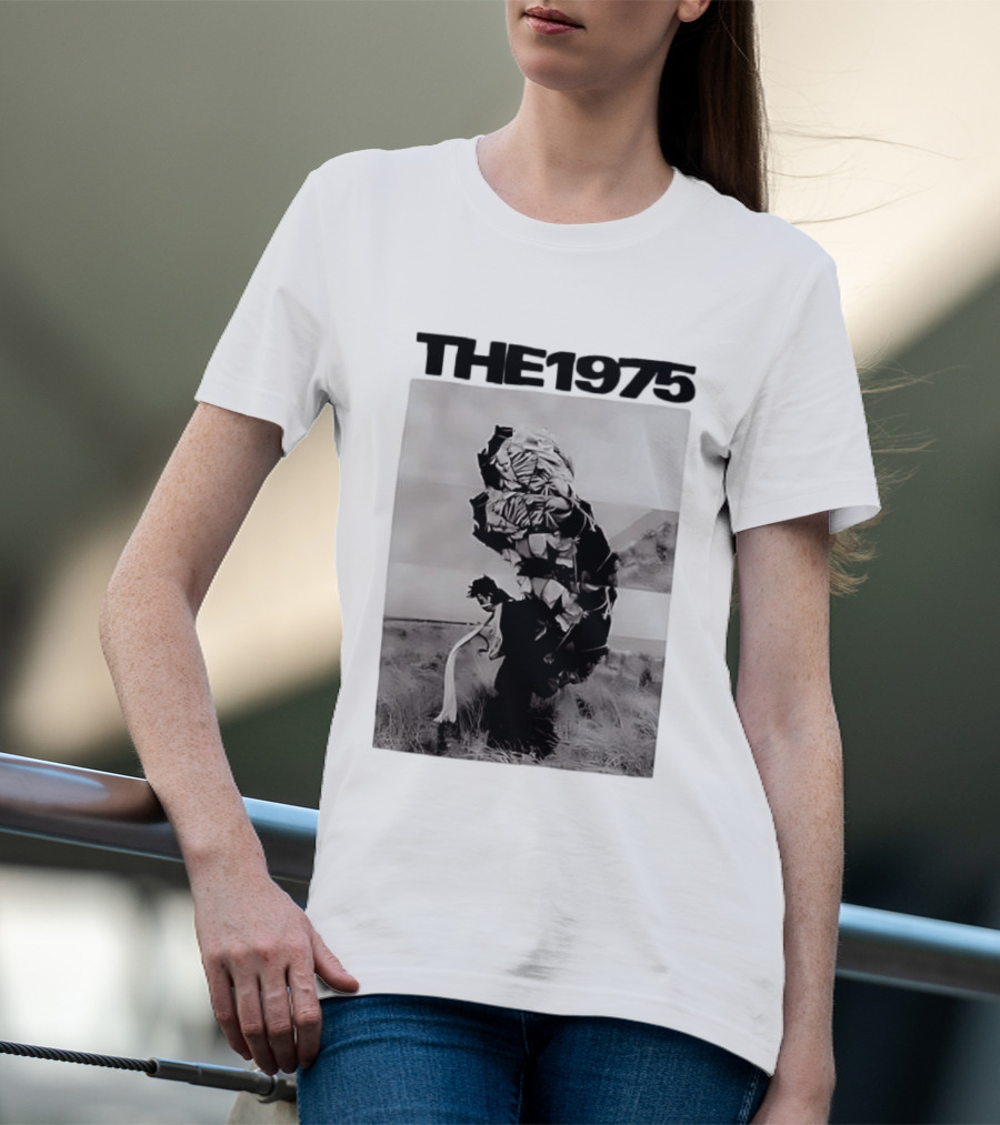 The 1975 Abstract Monochrome Figure And Floral Compilation T-Shirt