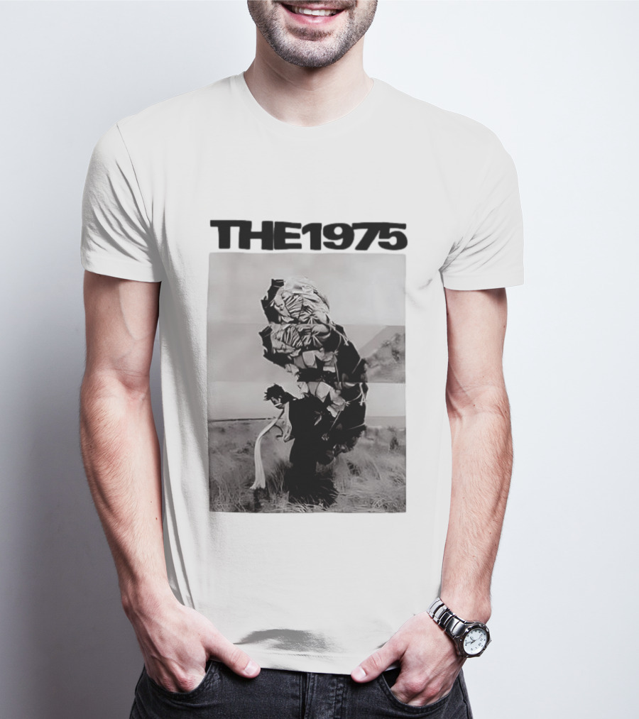 The 1975 Abstract Monochrome Figure And Floral Compilation T-Shirt
