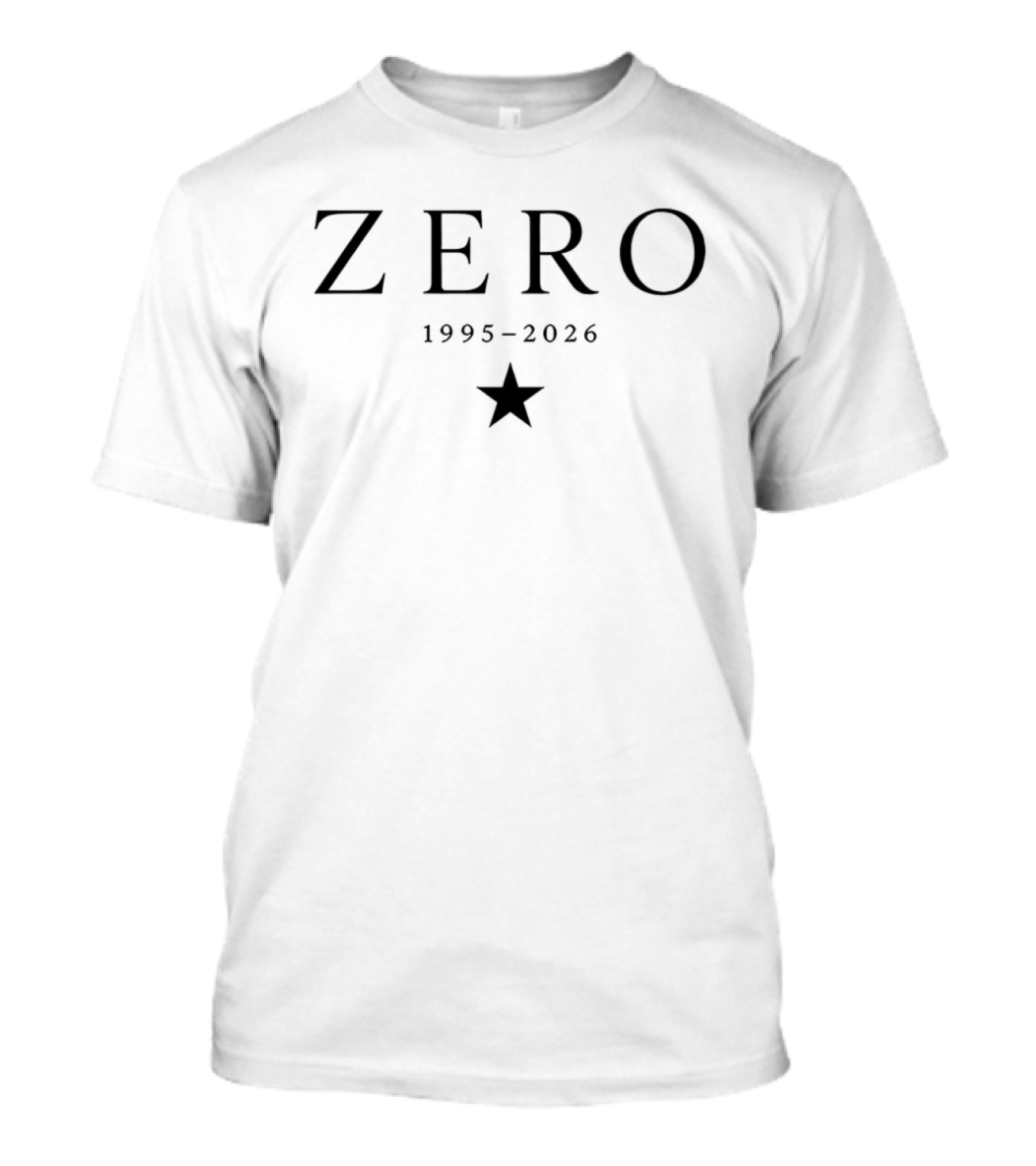 Zero 1995 2026 Star Memorial T-Shirt