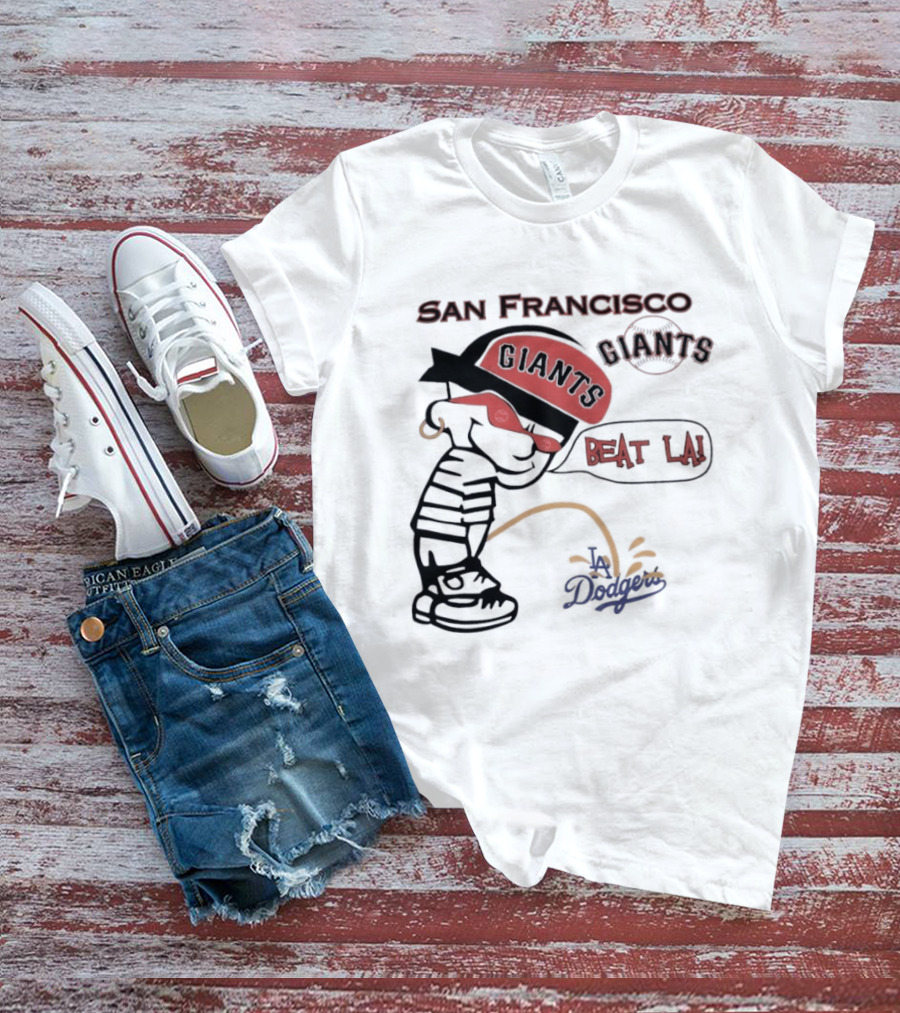 San Francisco Giants Beat LA Dodgers Peanuts T-Shirt