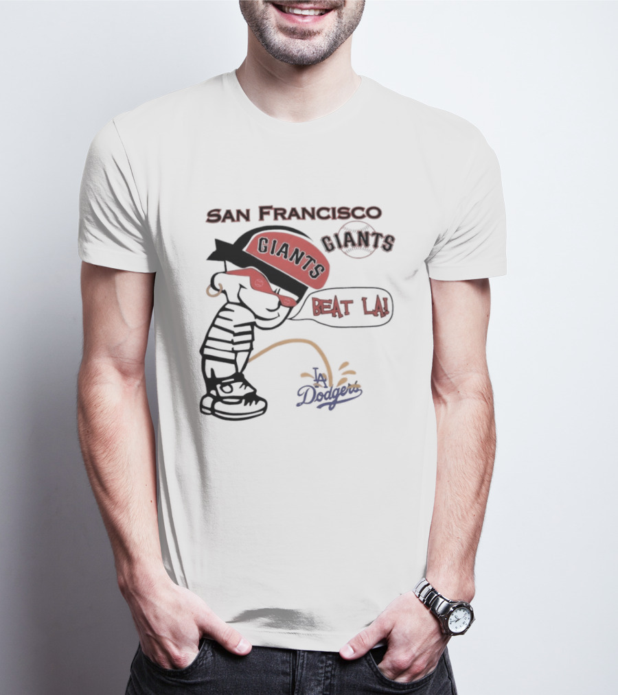 San Francisco Giants Beat LA Dodgers Peanuts T-Shirt