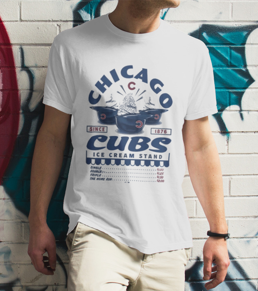 Chicago Cubs Ice Cream Stand Since 1876 T-Shirt