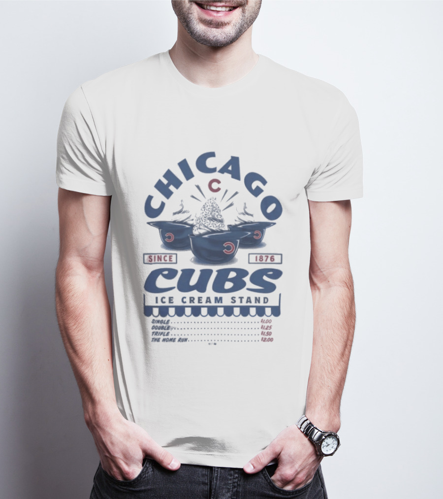 Chicago Cubs Ice Cream Stand Since 1876 T-Shirt