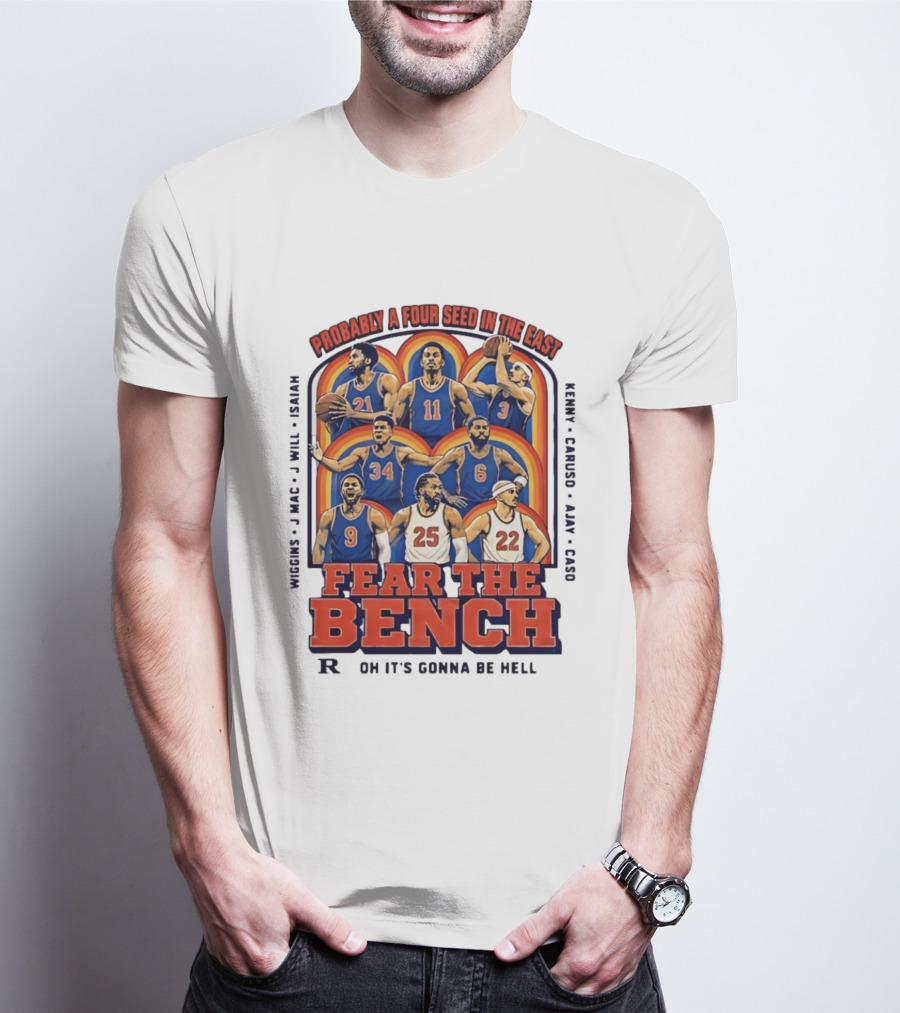 Probably A Four Seed In The East Fear The Bench Oklahoma City Thunder Basketball Players T-Shirt