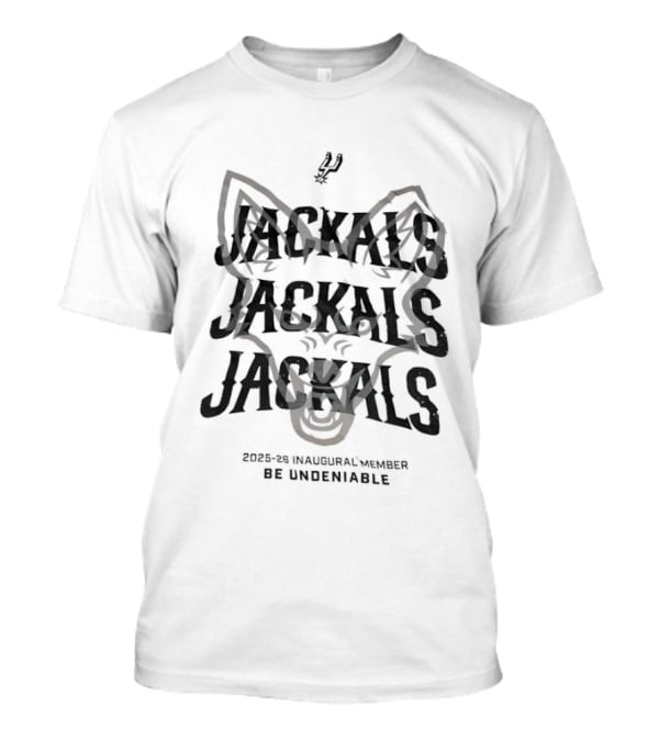 San Antonio Spurs Be Undeniable Jackal Jackals Inaugural Member 2025 26 T-Shirt